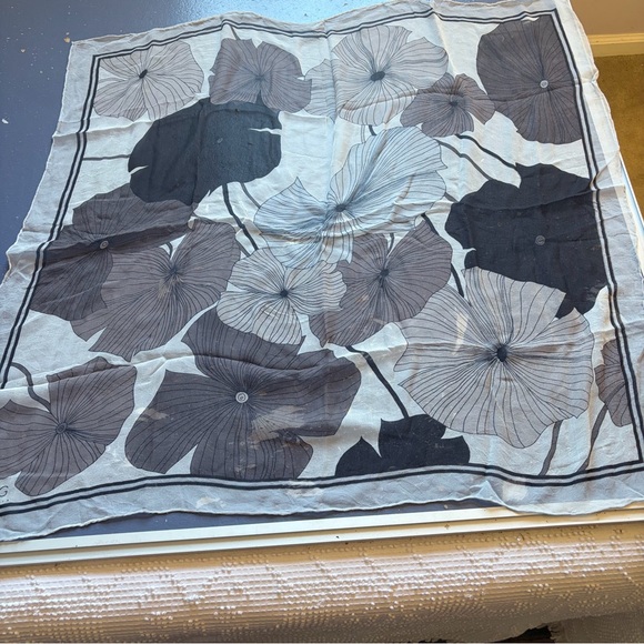 BCBG Accessories - Silk Scarf-BCBG Sheer Patterned Scarf, Beautiful